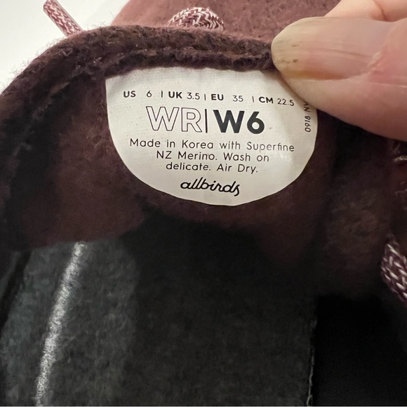 Allbirds Women’s Size 6 Sneakers Merino Wool Runners Tuke Jam Shoes Outdoor Lace - Picture 8 of 8